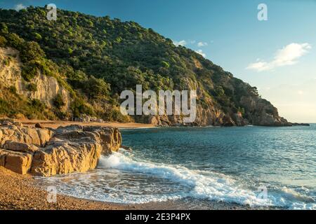 PUNTA DE CANYET SANTA CRISTINA D’ARO COSTA BRAVA CATALOGNE ESPAGNE Banque D'Images