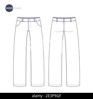 Vêtements à lignes fines. Illustration de Vecteur