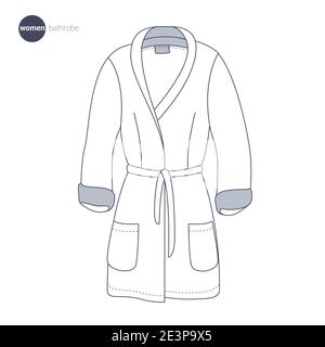 Vêtements à lignes fines. Illustration de Vecteur