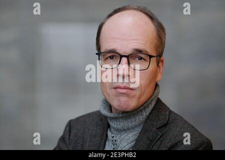 Leipzig, Allemagne. 14 janvier 2021. Stefan Weppelmann, directeur du Musée des beaux-arts de Leipzig, il est responsable depuis le 1er janvier 2021. Credit: Sebastian Willnow/dpa-Zentralbild/ZB/dpa/Alay Live News Banque D'Images