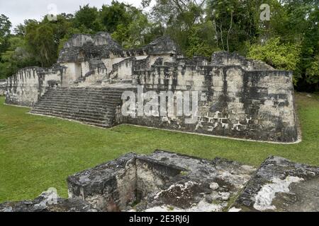 Tikal, Guatemala, Amérique centrale: Parc national, patrimoine mondial de l'UNESCO. Ruines mayas/temple/pyramide Banque D'Images