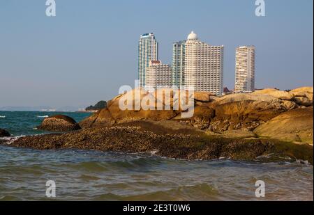 Pattaya Naklua District Chonburi Thaïlande Asie visitez la plage et Côte du golfe de Thaïlande Banque D'Images