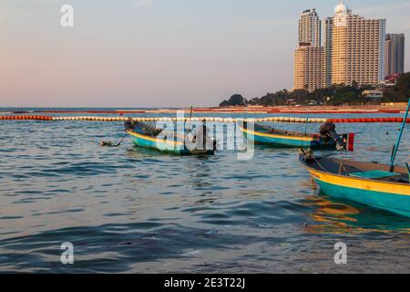 Pattaya Naklua District Chonburi Thaïlande Asie visitez la plage et Côte du golfe de Thaïlande Banque D'Images