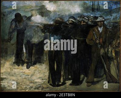 Manet, Edouard - l'exécution de l'empereur Maximilian, 1867. Banque D'Images