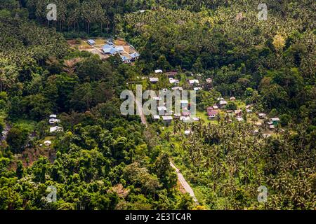 Vue aérienne sur Bougainville, Papouasie-Nouvelle-Guinée Banque D'Images