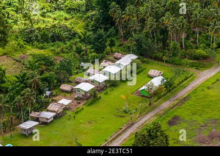 Vue aérienne sur Bougainville, Papouasie-Nouvelle-Guinée Banque D'Images