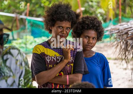 Femmes locales de Panasia, Papouasie-Nouvelle-Guinée Banque D'Images