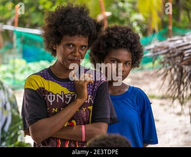 Femmes locales de Panasia, Papouasie-Nouvelle-Guinée Banque D'Images