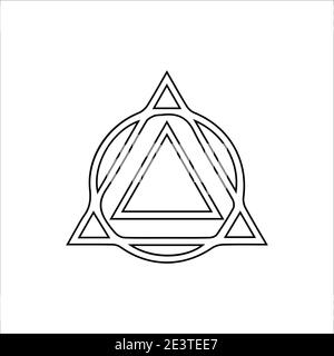 abstrait linéaire hipster tribal logos icônes Illustration de Vecteur