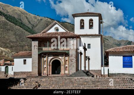 San Pedro Apostol de Andahuaylillas (Église St. Pierre Apôtre d'Andahuaylillas), Andahuayilillas, Cusco, Pérou Banque D'Images