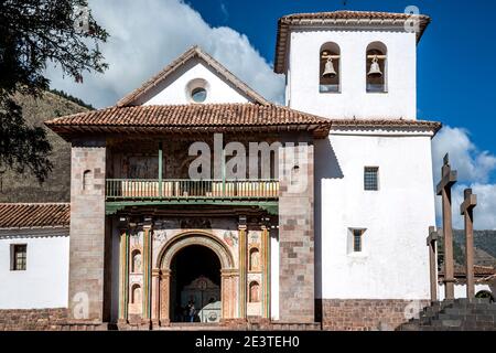 San Pedro Apostol de Andahuaylillas (Église St. Pierre Apôtre d'Andahuaylillas), Andahuayilillas, Cusco, Pérou Banque D'Images