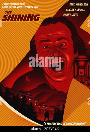 L'affiche Shining alternative Banque D'Images