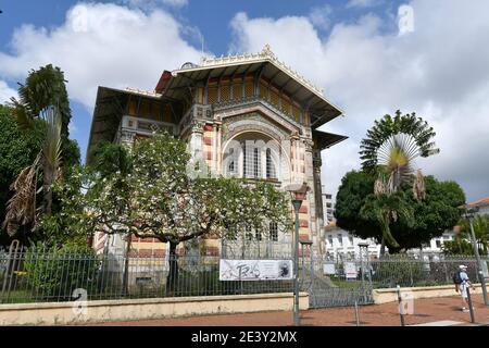 Martinique, fort de France : la Bibliothèque Schoelcher (architecte Pierre-Henri Picq). Le bâtiment est enregistré comme un site historique national (français ' Banque D'Images