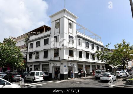 Martinique, fort de France : construction du grand magasin des Galeries Lafayette, anciennement « au Printemps » Banque D'Images