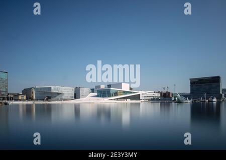 Norvège - Opéra - Oslo Architecture Banque D'Images