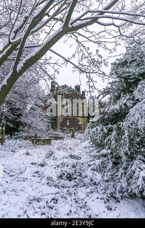 Le cimetière de All Saints Church, Towngate, Netherthong, Holmfirth, West Yorkshire, Angleterre, Royaume-Uni Banque D'Images