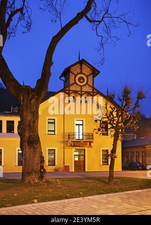 Ancienne salle de bains sur le boulevard Jozef Dietl à Krynica-Zdroj. Pologne de la petite Pologne Voivodeship. Pologne Banque D'Images