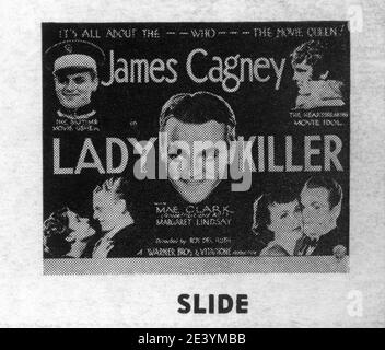 JAMES CAGNEY MAE CLARKE et MARGARET LINDSAY dans LADY KILLER 1933 réalisateur ROY DEL RUTH Story The Finger Man par Rosalind Keating Shaffer costume design Orry-Kelly Warner Bros. Banque D'Images