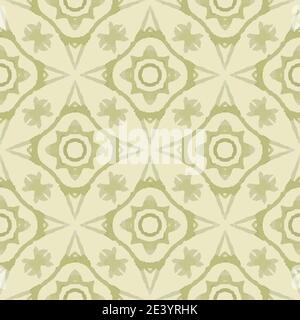 motif vectoriel classique sans couture géométrique vert Illustration de Vecteur