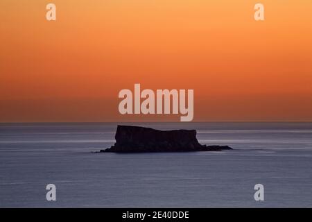 L'île de Filfla près de Mnajdra. Malte Banque D'Images