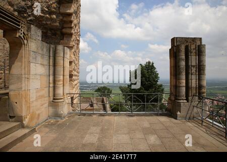 Stock, Blick vom Oktogon nach Osten auf die terrasse über der Vorhalle Banque D'Images