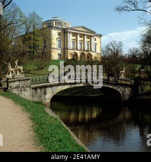 Die Residenz Pauls I. und Maria Fjodorownas, Parkseite Banque D'Images