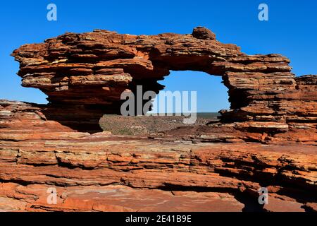 L'Australie, le Parc National de Kalbarri, nature's window Banque D'Images