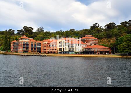 Perth, WA, Australie - 27 novembre 2017 : la vieille brasserie sur la rivière Swan, dans la capitale de l'Australie occidentale Banque D'Images