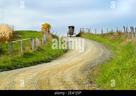 Le mode de vie Amish dans et autour de In Sugarcreek Ohio Millersburg et OH Banque D'Images