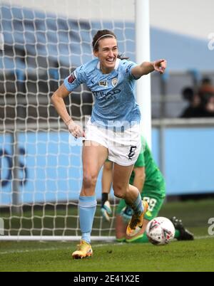 Photo du dossier datée du 17-01-2021 de Jill Scott, de Manchester City. Date d'émission : jeudi 21 janvier 2021. Banque D'Images