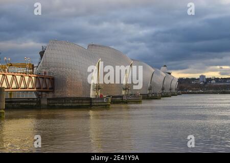 Thames Barrier, Greenwich, Londres Banque D'Images