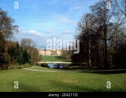 Blick vom Karlsberg auf das Schloß Banque D'Images