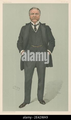 Leslie Matthew 'Spy' Ward, 1851–1922, Anglais, politiciens - Vanity Fair - Lord Duncannon. 6 octobre 1904, 1904. Chromolithographe. Banque D'Images