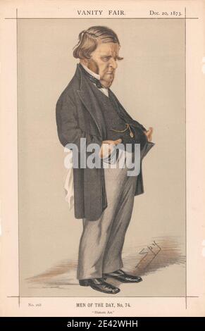 Leslie Matthew 'Spy' Ward, 1851–1922, British, Vanity Fair - artistes. « Art historique ». Monsieur G.W. Quartier. 20 1873 décembre 1873. Chromolithographe. Banque D'Images