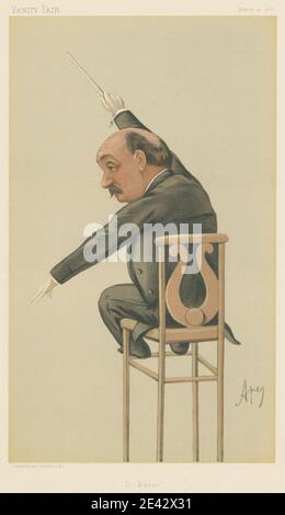 Carlo Pellegrini, 1839-1889, italien, Vanity Fair: Musicians; 'il Bacio', Luigi Arditi, 21 mars 1885, 1885. Chromolithographe. Banque D'Images