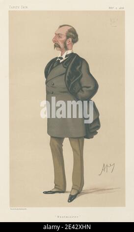 Carlo Pellegrini, 1839-1889, Italien, politiciens - Vanity Fair. « Westminster ». Sir Charles Russell. 12 le 1878 février 1878. Chromolithographe. Banque D'Images