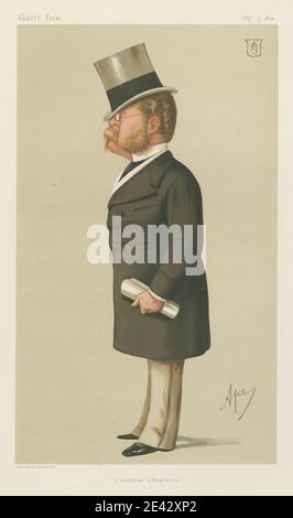 Carlo Pellegrini, 1839-1889, Italien, politiciens - Vanity Fair. 'Aumôniers consulaires.' Sir Henry Drummond Wolff. 5 1874 septembre 1874. Chromolithographe. Banque D'Images