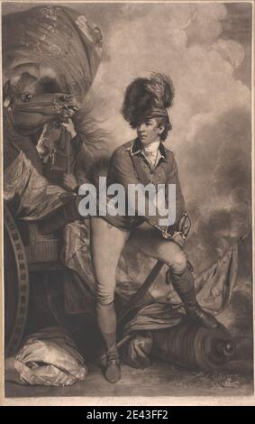 John Raphael Smith, 1752â€"1812, British, Col. Tarleton, 1782. Mezzotint. Banque D'Images