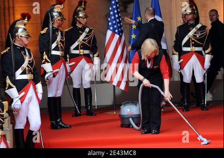 Atmosphère au Palais Rohan à Strasbourg, dans l'est de la France, le 3 avril 2009. Le sommet, qui marque le 60e anniversaire de l'organisation, se tiendra les 3 et 4 avril 2009 à Strasbourg et dans les villes allemandes voisines de Baden-Baden et Kehl. Photo de Thierry Orban/ABACAPRESS.COM Banque D'Images