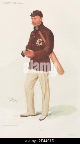 Leslie Matthew 'Spy' Ward, 1851–1922, British, Vanity Fair - Cricket. « Tom ». Thomas Hayward. 11 le 1906 juillet 1906. Chromolithographe. Banque D'Images