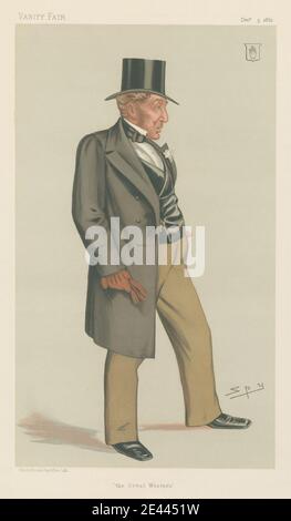 Leslie Matthew 'Spy' Ward, 1851–1922, British, Vanity Fair: Freemasons; 'The Great Western', Sir Daniel Gooch, 9 décembre 1882, 1882. Chromolithographe. Banque D'Images