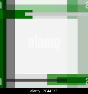 Cadre de rectangles et de bandes verts et gris. Technologie géométrique de base. Motif abstrait, conception plate, modèle avec placement de texte. Vecteur EPS10 Illustration de Vecteur