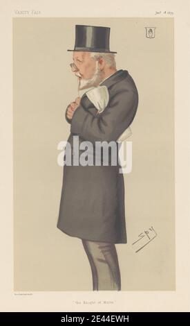 Leslie Matthew 'Spy' Ward, 1851–1922, British, Vanity Fair: Legal; 'The King of Malta', George Bowyer, 18 janvier 1879, 1879. Chromolithographe. Banque D'Images