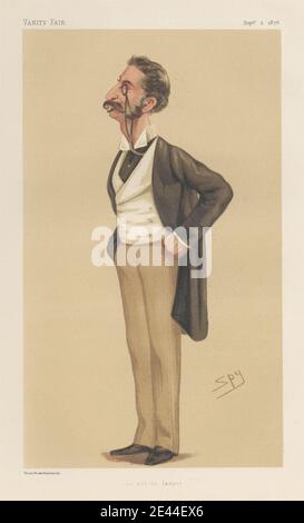 Leslie Matthew 'Spy' Ward, 1851–1922, British, Vanity Fair: Legal; 'un avocat astucieux', George Henry Lewis, 2 septembre 1876, 1876. Chromolithographe. Banque D'Images