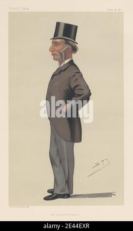 Leslie Matthew 'Spy' Ward, 1851–1922, British, Vanity Fair: Legal; 'The Solliciteur général', Farrer Herschell, 19 mars 1881, 1881. Chromolithographe. Banque D'Images