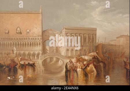 Artiste inconnu, Venise - Pont des Soupirs, 1855. Tel que publié. Banque D'Images
