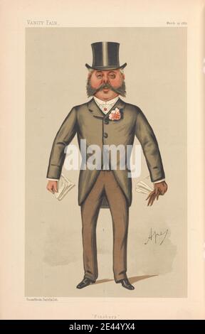 Carlo Pellegrini, 1839-1889, Italien, politiciens - Vanity Fair - 'Finsbury'. Colonel Francis Duncan. 19 mars 1887, 1887. Chromolithographe. Banque D'Images