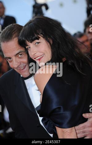 LIO et Jean-François Lepretit arrivent à la projection de "recherche d'Eric" lors du 62e Festival de Cannes au Palais des Festivals de Cannes, France, le 18 mai 2009. Photo de Nebinger-Orban/ABACAPRESS.COM Banque D'Images