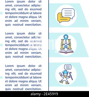 Icône de concept d'écriture de jeu avec texte Illustration de Vecteur