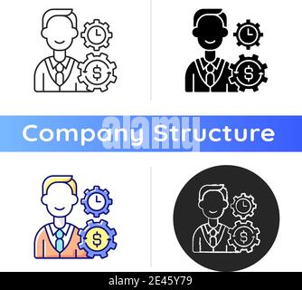 Icône du service financier Illustration de Vecteur